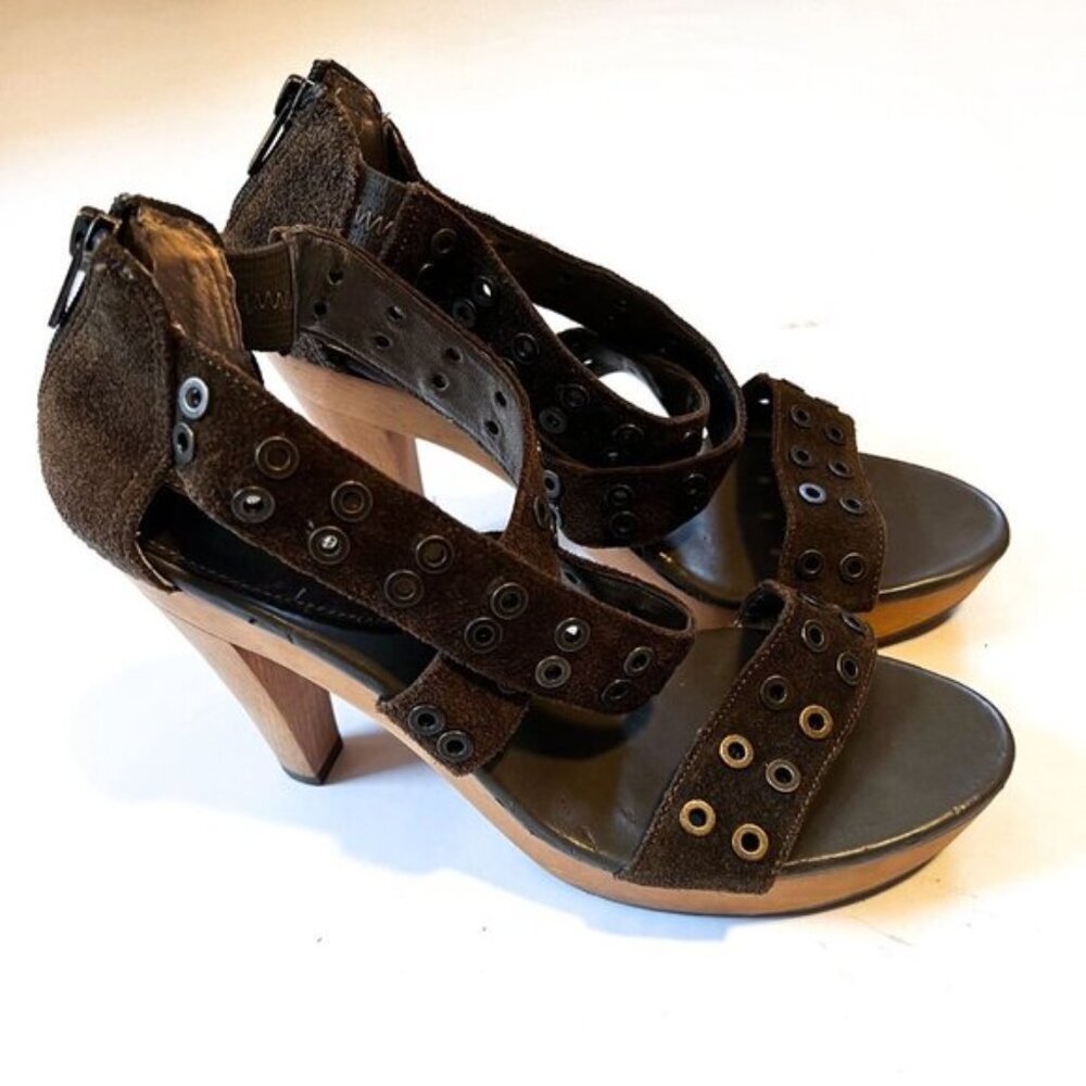 Banana Republic Bethel Suede Heel Sandals NEW!! - Picture 2 of 13
